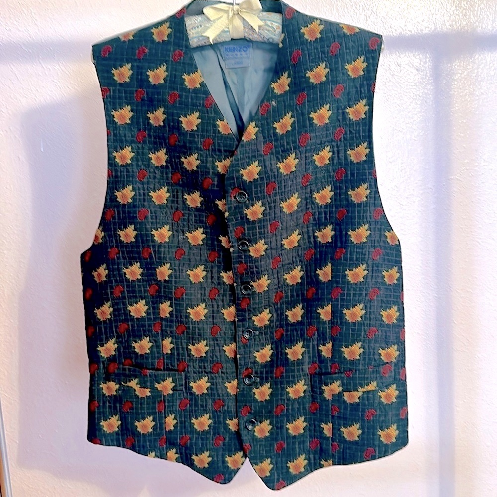 Kenzo Men’s Silk Vest Size Large